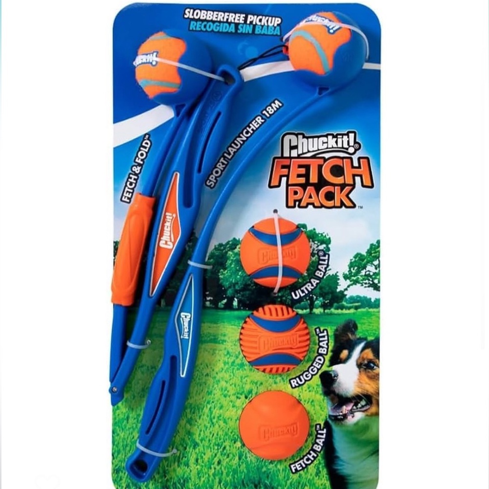Chuckit Ball Launcher Fetch Pack 7-Piece Set